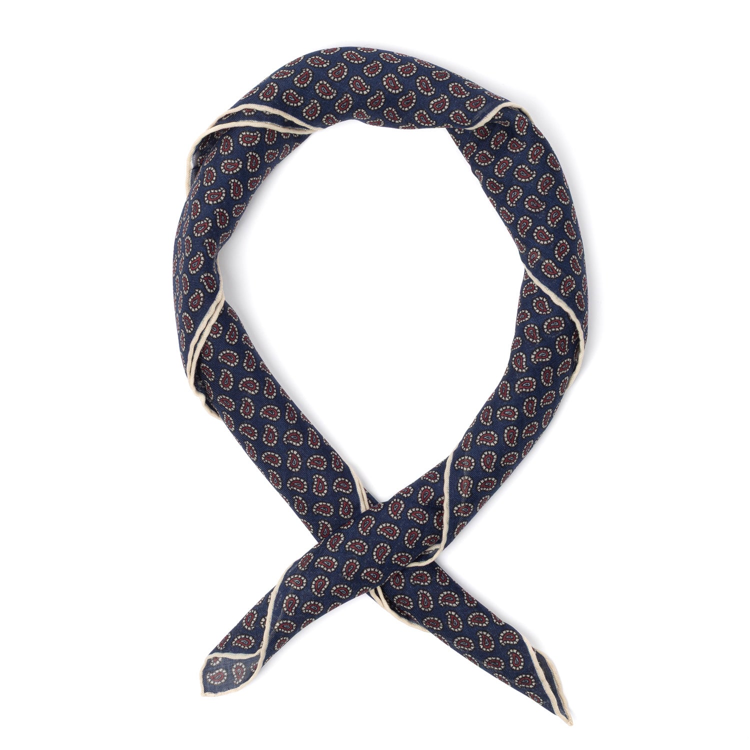 Exclusively for Michael Jondral: Scarf "Vintage Print - Milano 1971" made of pure silk - hand-rolled
